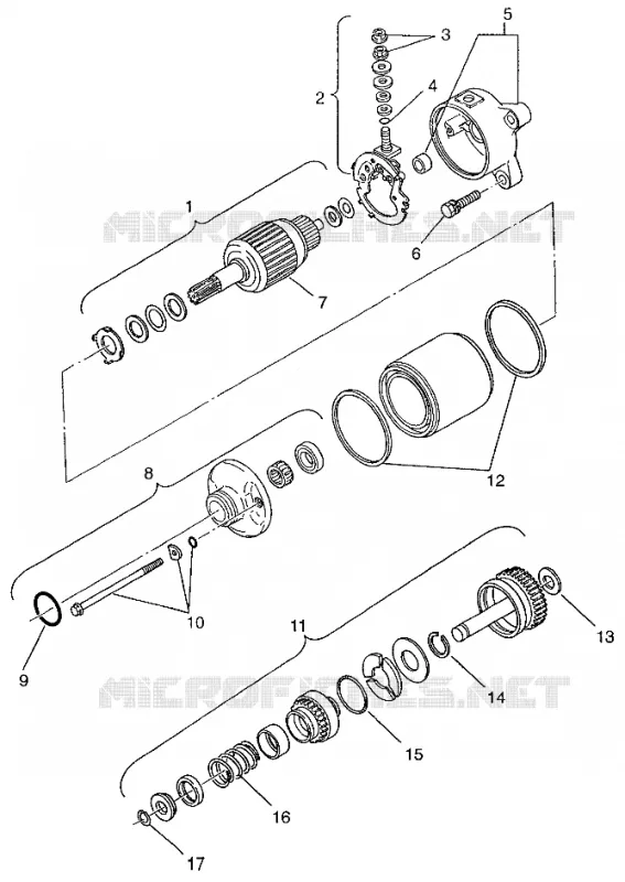MOTOR DE ARRANQUE Magnum 2X4 W97AA42A (4940704070D005)