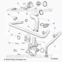 MOTOR, WATERPUMP AND BYPASS
