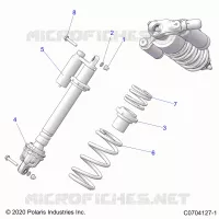 SUSPENSION, CHOQUE FRONTAL MOUNTING