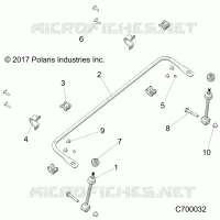 SUSPENSIÃ“N DELANTERA STABILIZER BAR- R20RRW99A9/AA/AF/AP/AX (C700032)