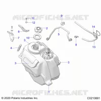 SISTEMA DE COMBUSTIBLE, FUEL TANK ASM.