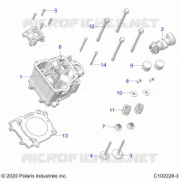 ENGINE, CULATA, CAM AND VALVES
