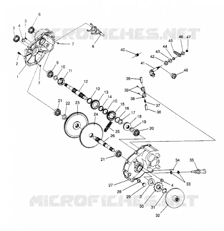 MONTAJE DE ENGRANAJES Sport 400L W948540 (4927232723C003)
