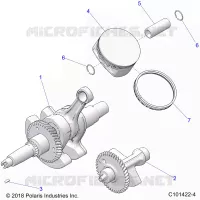 ENGINE, CIGUEÑAL, PISTON AND BALANCE SHAFT