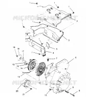 VENTILADOR CAJA and  ARRANQUE DE RETROCESO ASSEMBLY SPORT 0950443, SPORT TOURING 09 (4928822882D004)