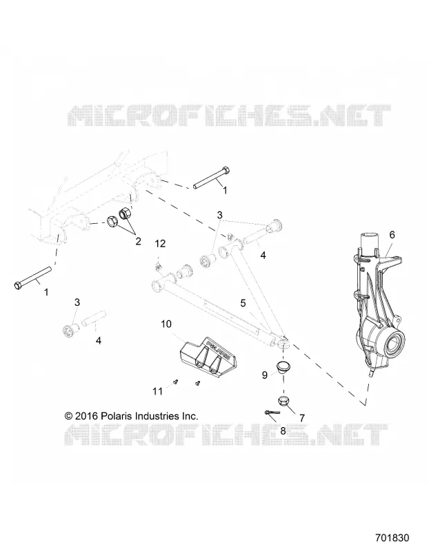 SUSPENSION, A-ARM AND PUNTAL MOUNTING