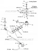 SISTEMA DE COMBUSTIBLE SLT 700 B964166 and  Intl. SLT 700 I964166 (4933923392A010)