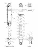SUSPENSION, SHOCK TRASERO TRACK, MONOTUBE, 7045533