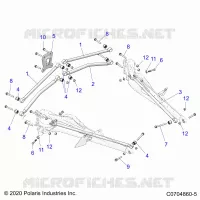 SUSPENSION TRASERA TRAILING ARMS MOUNTING