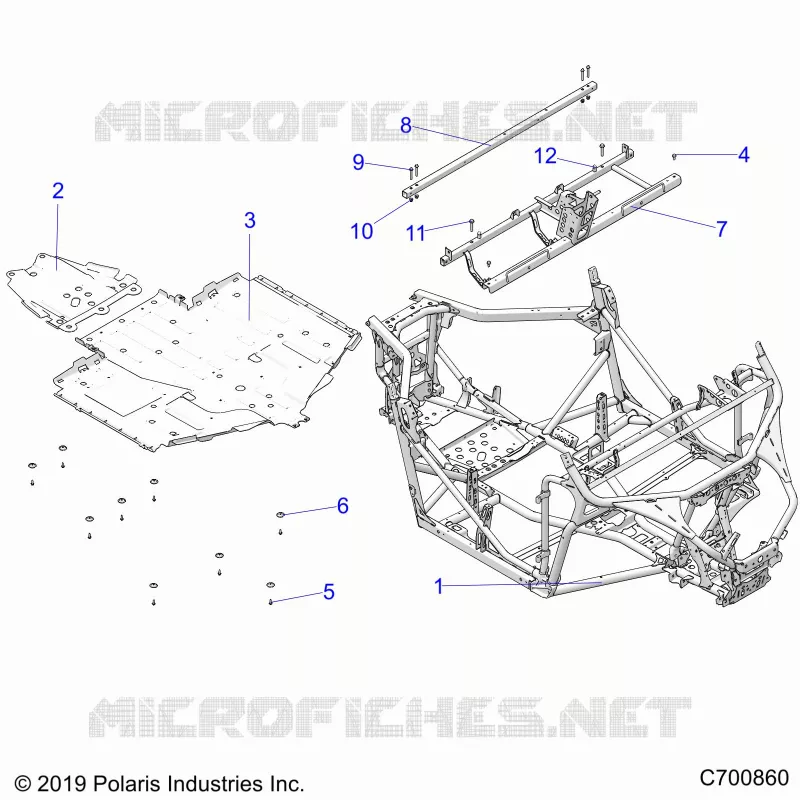 CHASSIS, MARCO PRINCIPAL AND SKID PLATES