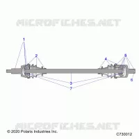 TREN, FRONT HALF SHAFT