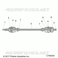 TREN, FRONT HALF SHAFT
