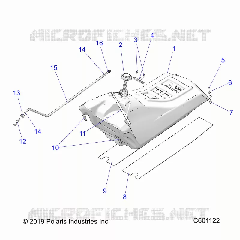 SISTEMA DE COMBUSTIBLE, FUEL TANK ASM.