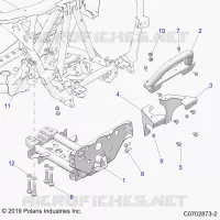 CHASIS, MOUNTING, FRONT GEARCASE