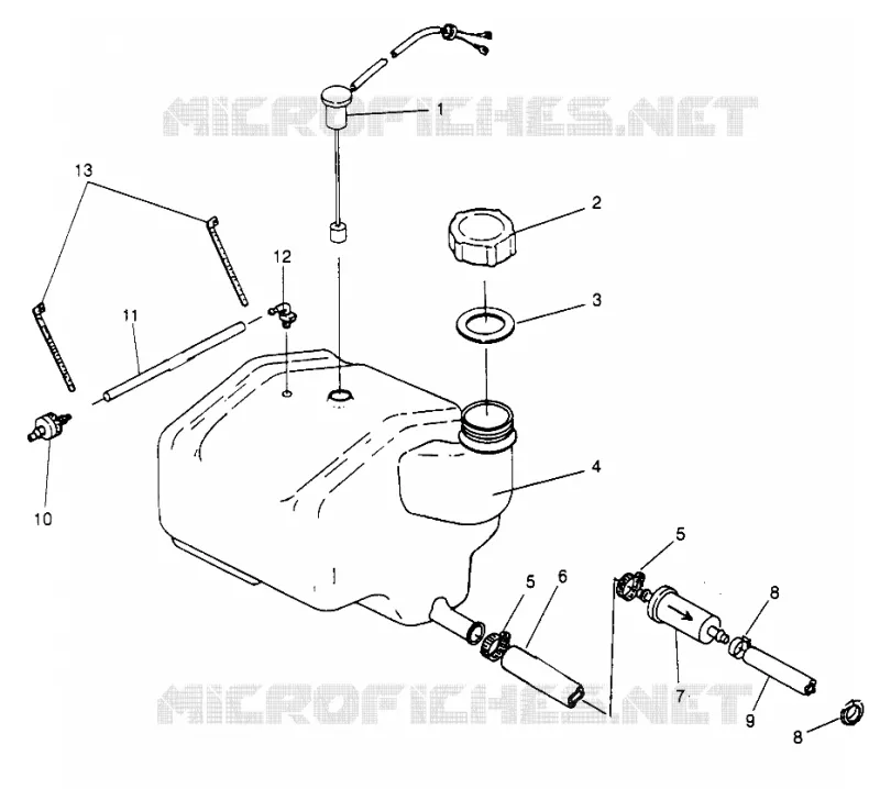 TANQUE DE ACEITE SLT 700 B964166 and Intl. SLT 700 I964166 (4933923392A014)