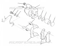FRONT FRENO CALIPER ASSEMBLY 1988 4 X 4 UPDATE