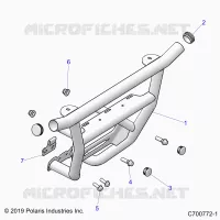 CHASSIS, FRONT PARACHOQUES