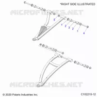SUSPENSIÃ“N DELANTERA A-ARM, MOUNTING