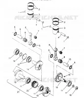PISTÓN Y CIGÜEÑAL 500 CARB 0952764 (4929192919C008)