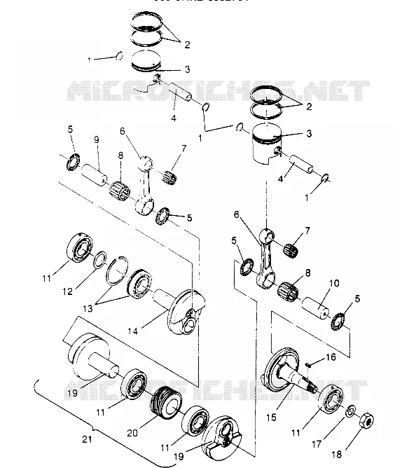 PISTÓN Y CIGÜEÑAL 500 CARB 0952764 (4929192919C008)