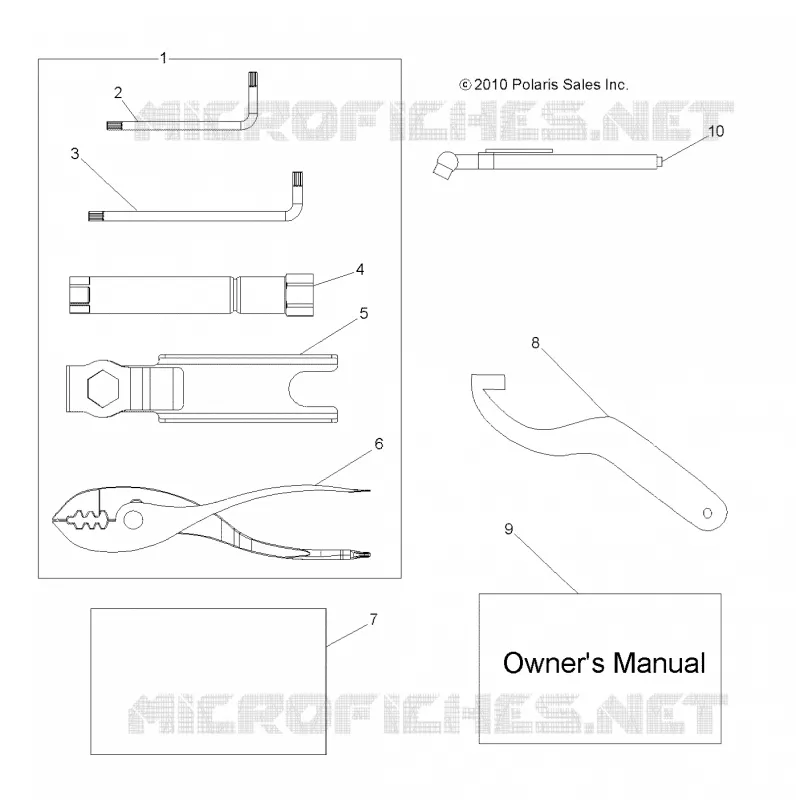 REFERENCES, KIT DE HERRAMIENTA and EL MANUAL DEL PROPIETARIOS