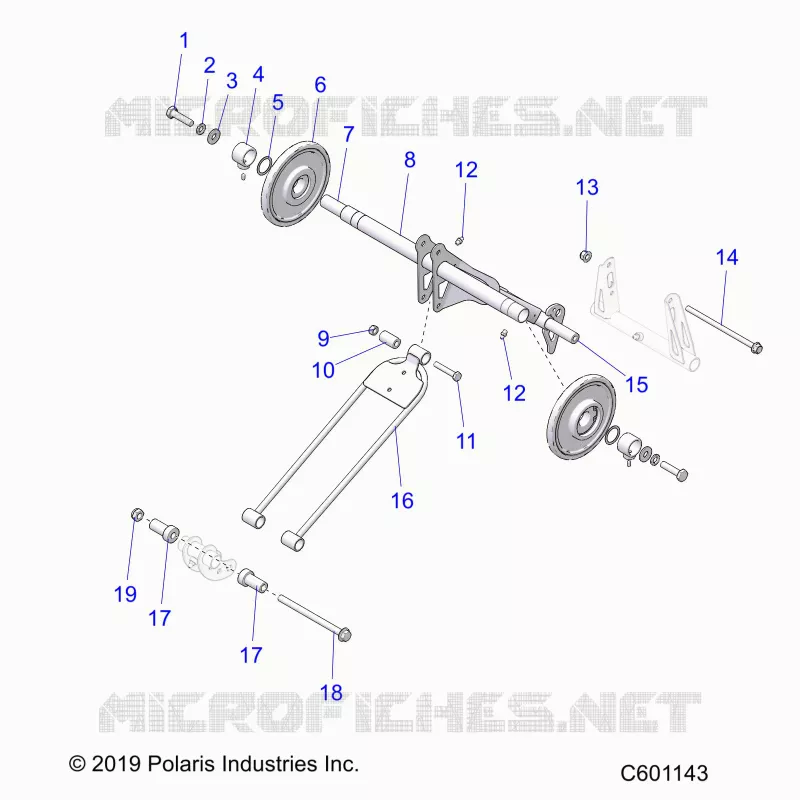 SUSPENSION, TRASERO ARM PAR