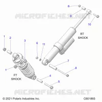 SUSPENSION, MONTAJE DE DESCARGA, REAR SUSP.