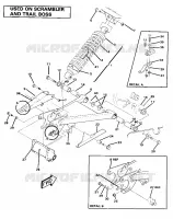 SWING ARM WELDMENT AND SHOCK TRASERO ASSEMBLY (4911991199032A)