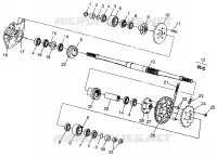 MEDIO TRANSMISION MAGNUM 6X6 W97AE42A AND SWEDISH MAGNUM 6X6 S97AE42E (4940754075C004)