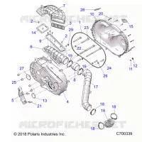 TREN, CLUTCH COVER AND DUCTING