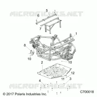CHASSIS, MARCO PRINCIPAL AND SKID PLATES