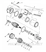 ARRANQUE DEL MOTOR MONTAJE SL 750 B944070 (4927012701030A)