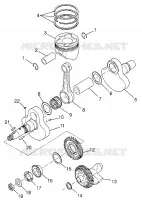 CIGUEÑAL AND PISTÓN MAGNUM 4X4 W97AC42A, SWEDISH MAGNUM 4X4 S97AC42E AND (4940834083C014)