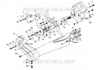 CAJA DE ENGRANAJES/FRENO and cubierta de la cadena MOUNTING 4x4 300 W948130 (4926762676C003)