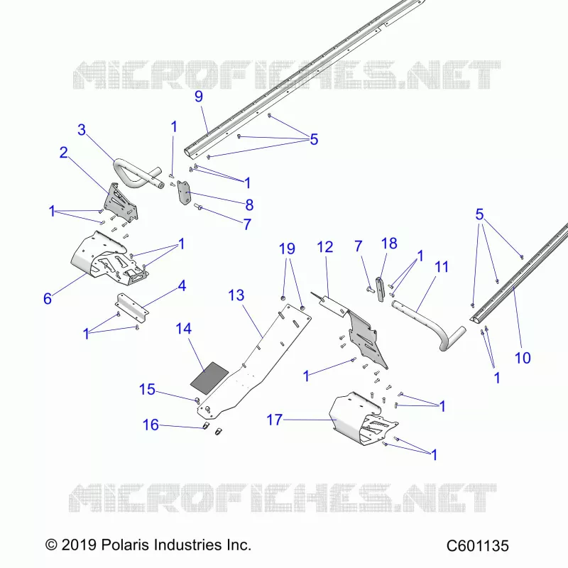 CHASSIS, PROTECCIÃ³N DEL EMBRAGUE, FOOTRESTS, TUNNEL GRIPS
