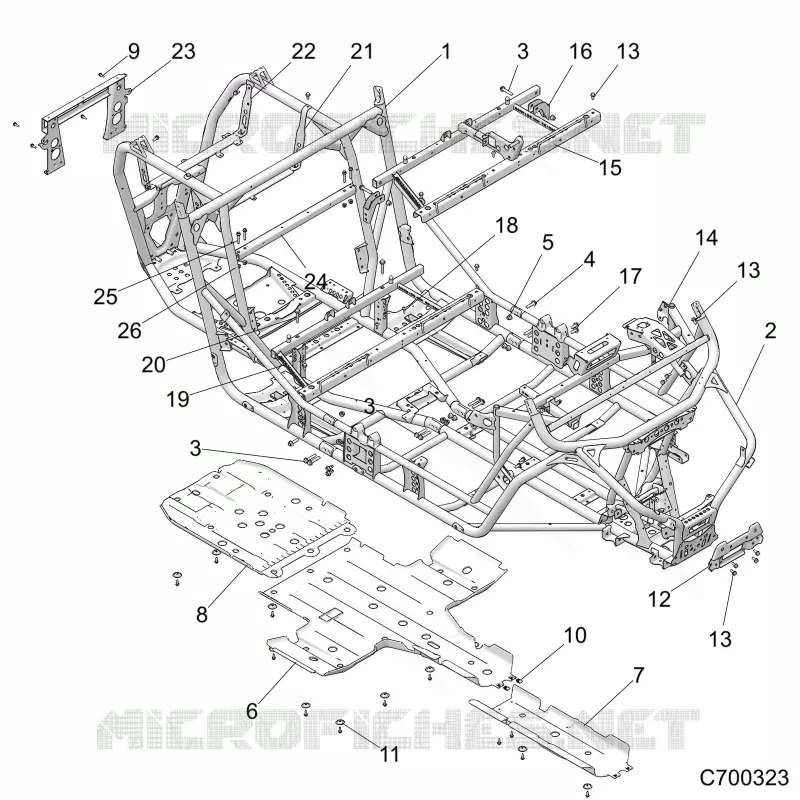CHASSIS, MAIN FRAME AND ESQUÃD PLATES