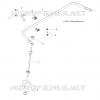 SUSPENSION, BARRA DE TORSION, REAR