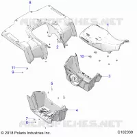 TRASERO CAB, SEAT AND FOOTWELLS