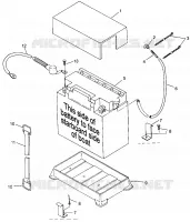 CAJA DE BATERIA HURRICANE B964466 and Intl. HURRICANE I964466 (4935733573B005)