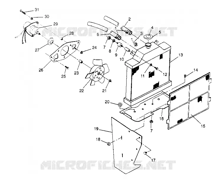 SISTEMA DE REFRIGERACIÓN  4X4 400L W948140 (4926772677A009)