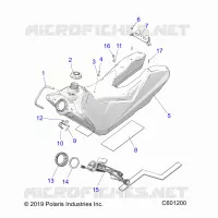 SISTEMA DE COMBUSTIBLE, FUEL TANK ASM.