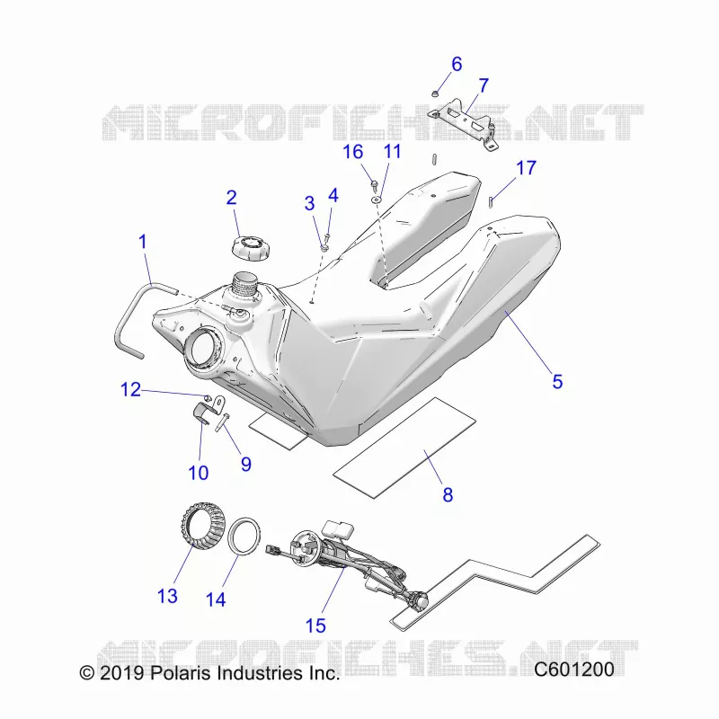 SISTEMA DE COMBUSTIBLE, FUEL TANK ASM.