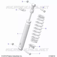 SUSPENSION, SHOCK TRASERO