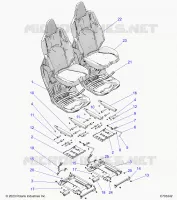 ASIENTO ASM. AND SLIDER, FRONT