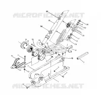 Trasera del brazo oscilante y CHOQUE 250 6x6 / W928727 (4922842284029A)