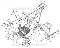 MONTAJE DEL MOTOR Trail Boss W98AA25C (4945314531A009)