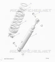 SUSPENSION, REAR MONTAJE DE DESCARGA