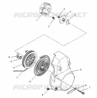 ARRANQUE DE RETROCESO ASSEMBLY 500 CARB 0962764, 500 CARB SKS 0962564,  500 CARB S (4931873187D006)