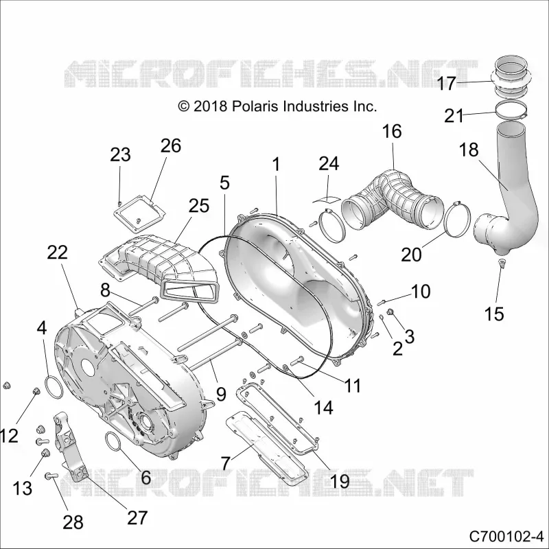 TREN, CLUTCH COVER AND DUCTING