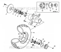 RUEDA DELANTERA XPLORER 400L W98CC38C (4945414541B006)